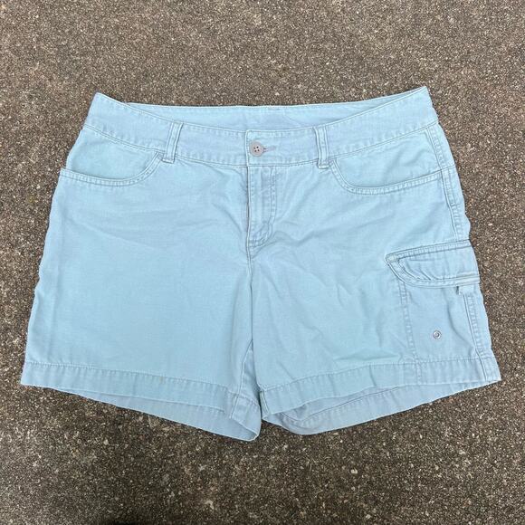 The North Face Pants - The North Face pale blue cotton cargo pocket casual shorts Size 10